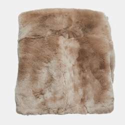 S'Max Mara Beige Rabbit Fur Cape One Size