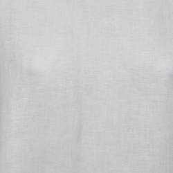 Pre Owned S'Max Mara White Linen Fringed Short Dress L