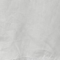 Pre Owned S'Max Mara White Linen Fringed Short Dress L