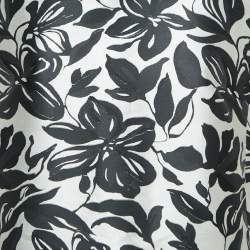 S'Max Mara Black/White Floral Jacquard Sleeveless Midi Dress 2XL
