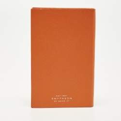 مملوكة مسبقًا Smythson Clerkenwell Clique Notebook Orange Leather