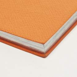 مملوكة مسبقًا Smythson Clerkenwell Clique Notebook Orange Leather