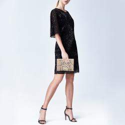 Smythson Beige Python Soho Clutch