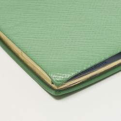 مملوكة مسبقًا Smythson Fashion Planner Green Leather