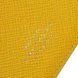 Smythson Yellow Leather Phone Case