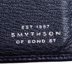 Smythson Blue Leather Ludlow Passport Cover