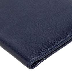 Smythson Blue Leather Ludlow Passport Cover