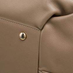 Symthson Beige Leather Nancy Top Handle Bag