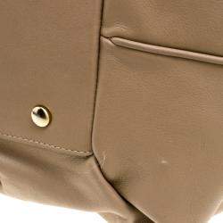 Symthson Beige Leather Nancy Top Handle Bag