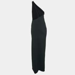 Pre Owned Solace London Black Jersey One shoulder The Petch Maxi Dress M