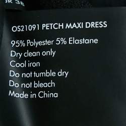 Pre Owned Solace London Black Jersey One shoulder The Petch Maxi Dress M