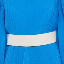 Solace London Blue Belted Asymmetric Tilde Maxi Dress M