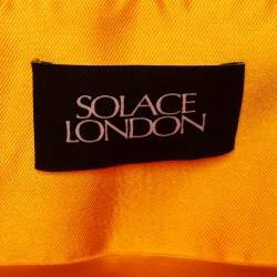 Pre Owned Solace London Mustard Yellow Tiffany Bandeau Maxi Dress M