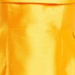 Pre Owned Solace London Mustard Yellow Tiffany Bandeau Maxi Dress M