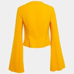 Solace London Orange Stretch Crepe The Nahla Top S