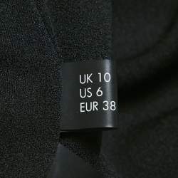 Pre Owned Solace London Green/Black Crepe One Shoulder Selia Maxi Dress M