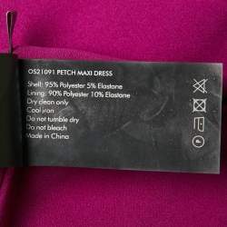 Pre Owned Solace London Purple Crepe One-Shoulder Maxi Dress M