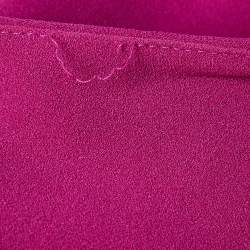 Pre Owned Solace London Purple Crepe One-Shoulder Maxi Dress M