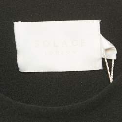 Solace London Black Crepe Keziah Bodysuit S