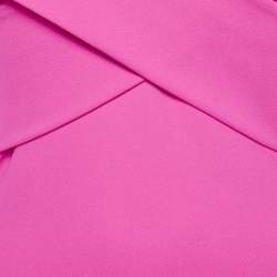 Solace London Pink Crepe Strapless Long Dress M