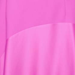 Solace London Pink Satin Storm Maxi Dress L