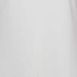 Pre Owned Solace London White Crepe & Satin Neck Detail Dahlia Maxi Dress L