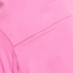 Pre Owned Solace London Pink Crepe Corset Thalia Midi Dress L