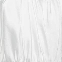 Pre Owned Solace London White Textured Satin Ayla Top M