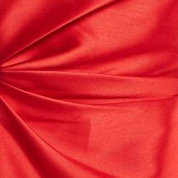 Pre Owned Solace London Red Taffeta One Shoulder Mini Dress S