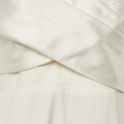 Pre Owned Solace London Ivory Crepe The Rhea Maxi Dress L