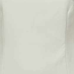 Pre Owned Solace London White Crepe & Jersey The Gaia Midi Dress M