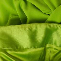 Pre Owned Solace London Green Taffeta and Stretch Crepe The Arla Maxi Dress S