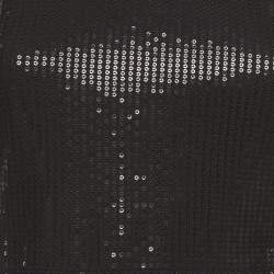 Pre Owned Solace London Black Sequin Winona Maxi Dress M