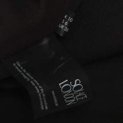 Pre Owned Solace London Black Sequin Winona Maxi Dress M