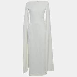 Pre Owned Solace London White Crepe Sadie Maxi Dress M