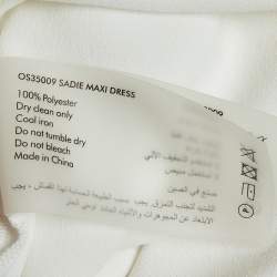 Pre Owned Solace London White Crepe Sadie Maxi Dress M