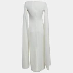 Pre Owned Solace London White Crepe Sadie Maxi Dress M