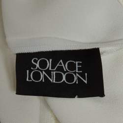 Pre Owned Solace London White Crepe Sadie Maxi Dress M