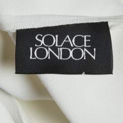 Pre Owned Solace London White Crepe Sadie Maxi Dress M