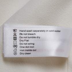 مملوكة مسبقًا Solace London Cream Stretch Crepe Mason Maxi Dress L