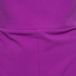 Pre Owned Solace London Purple Crepe Strapless Maxi Dress L
