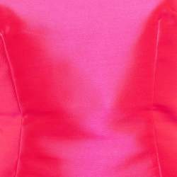 Pre Owned Solace London Fuchsia Pink Gabardine Lea Mini Dress S