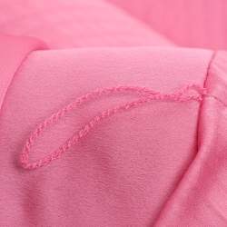 Pre Owned Solace London Pink Satin Long Dress M