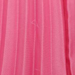 Pre Owned Solace London Pink Satin Long Dress M
