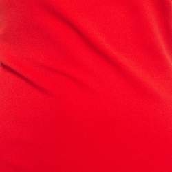 Solace London Red Stretch Crepe Petch Maxi Dress S