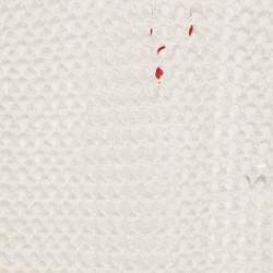 Pre Owned فستان سوليد آند سترايبد كروشيه أبيض شفاف كفر-أب سمول