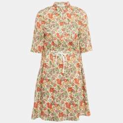 Pre Owned Sonia Rykiel Multicolor Floral Print Cotton Short Dress S