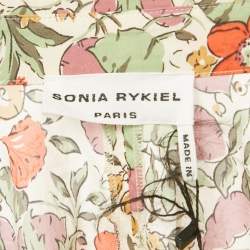 مملوكة مسبقًا Sonia Rykiel Multicolor Floral Print Cotton Short Dress S