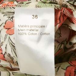 مملوكة مسبقًا Sonia Rykiel Multicolor Floral Print Cotton Short Dress S