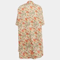 مملوكة مسبقًا Sonia Rykiel Multicolor Floral Print Cotton Short Dress S
